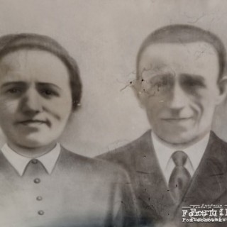 Franciszek Bartkowski z żoną Zofią