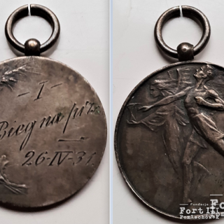 Medal Franciszka Bodala za zajęcie I miejsca w biegu na 11 km (1931 r.)