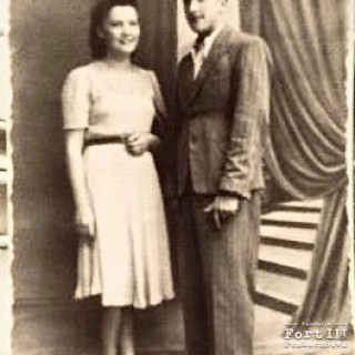 Józef Chodkowski z żoną Barbarą