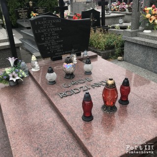 Grób Wacława Cioska na cmentarzu w Sochocinie