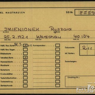 Dokumentacja KL Mauthausen - okładka akt