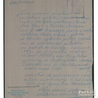 Pismo z 31.08.1972 r.  - z elektronicznej bazy danych - Arolsen Archives