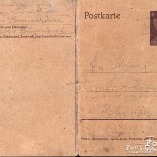 List wysłany z Fortu III do brata ojca Stanisława - str 1