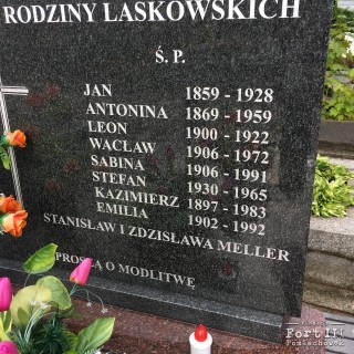Grób Wacława Laskowskiego na cmentarzu w Nasielsku