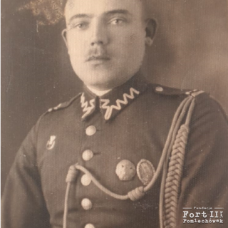 Józef Mączewski jako kapral żandarmerii.