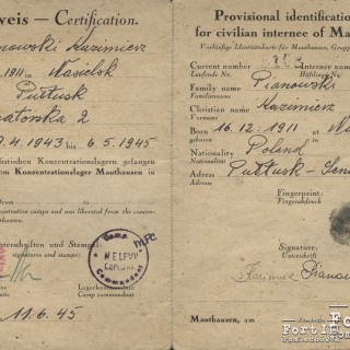 Ausweis Kazimierza Pianowskiego, 11.06.1945 r.
