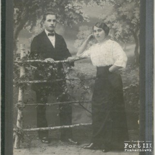 Julian Łabęda z żoną Łucją
