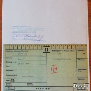 Karta z kartoteki osobowej Gestapo Ciechanów/Płoc