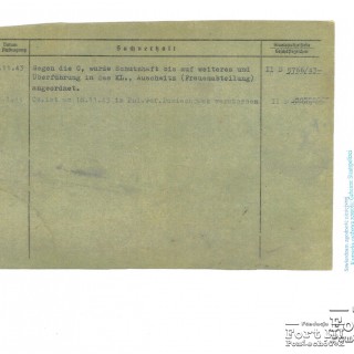 Karta z kartoteki osobowej Gestapo Ciechanów/Płock, str.2
