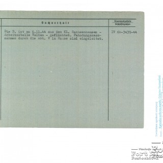 Karta z kartoteki osobowej Gestapo Ciechanów/Płock str.2