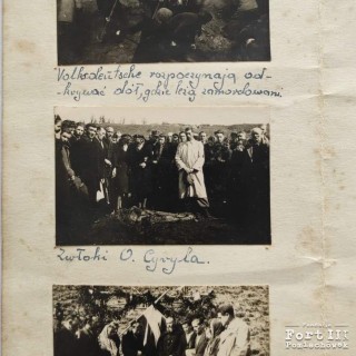 Albumik dokumentujący ekshumację ciała ojca Cyryla 11.04.1945 (str. 2)