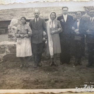 Ryszard Giżyński w dniu ślubu z rodzicami