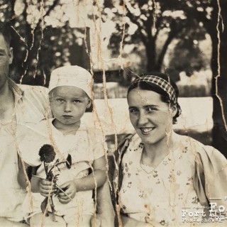 Józef Jaroszewski z żoną Marią i synem Ryszardem (zdjęcie z 1937 r.)