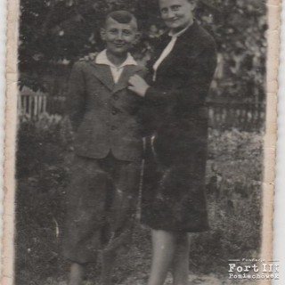 Walentyna Kubasiewicz z synem Januszem