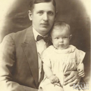Tadeusz Kwiatkowski z córką Danutą (rok 1930)