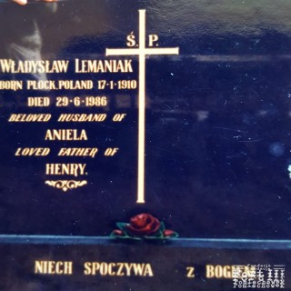 Grób Władysława Lemaniaka na Cmentarzu Adelaide w Australii