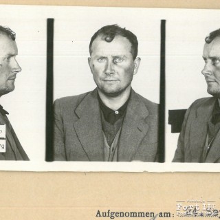 Fotografia sygnalityczna Czesława Markiewicza z akt gestapo