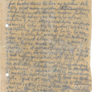"Gryps" napisany w Forcie III w Pomiechówku przez Kazimierza Pianowskiego z dnia 26.04.1945,  przekazany przez brata Zygmunta Pianowskiego, str. 1