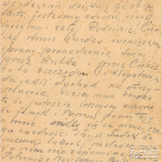 List Zygmunta do żony Jadwigi Janiny wysłany z Fortu (str.2)