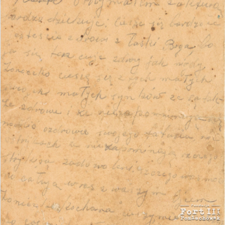 Drugi list Zygmunta do żony Jadwigi Janiny wysłany z Fortu (str.2)