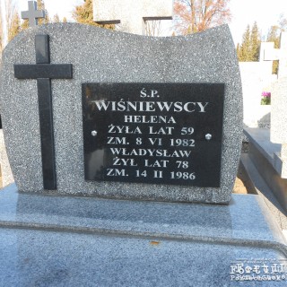 Grób Władysława Wiśniewskiego na Cmentarzu w Płocku