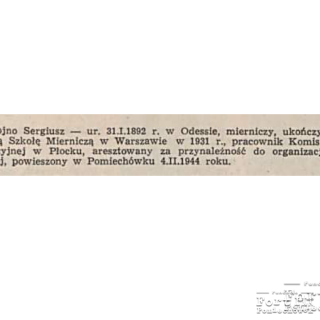 Fragment Zarysu Historii Organizacji Społecznych Geodetów Polskich z 1970 roku